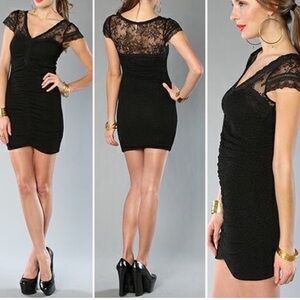 NWOT Free People Lace Envy Bodycon Mini Dress Size Medium